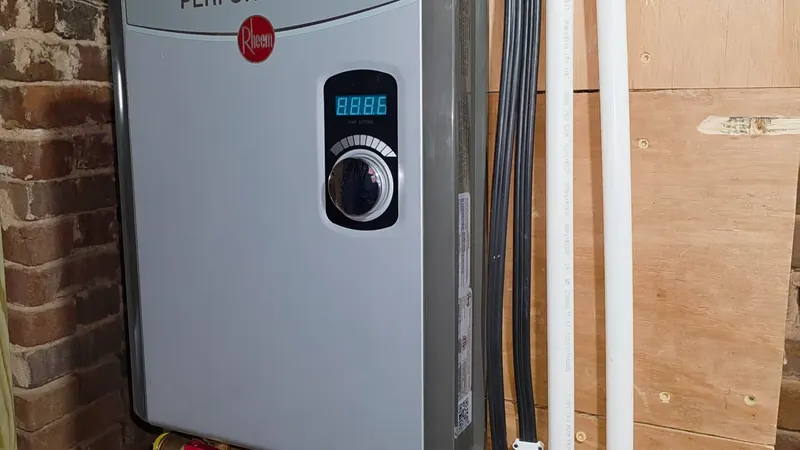 Wall-mounted electric tankless water heater, an option for small commercial spaces in Chester, PA